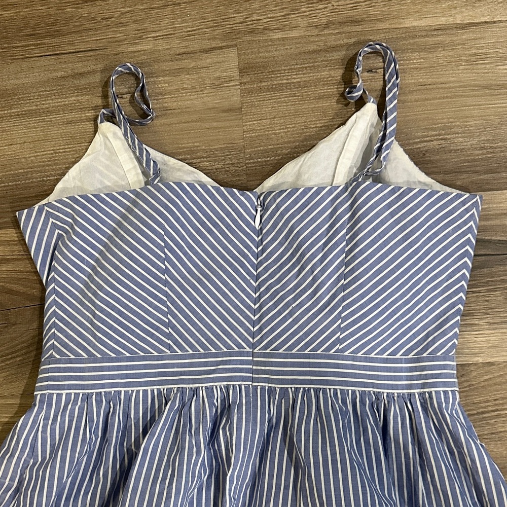 Loft Blue and White Striped Maxi Dress Size Small - Picture 3 of 3